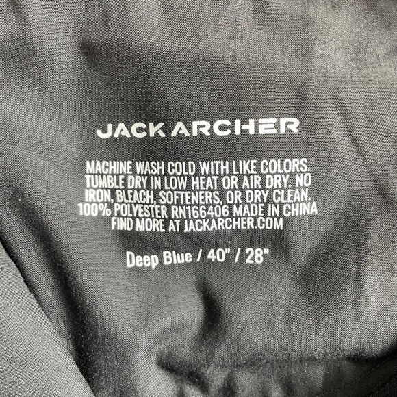 Jack Archer Jetsetter Tech Pants Mens 40x28 (Fits 40x26.5) Deep Blue Performance - Picture 5 of 10